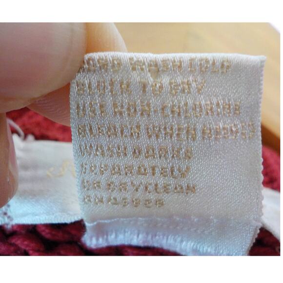 Vtg John Henry Pink Sweater Women Medium Geometric Multicolor Y2K Ramie Button - Picture 10 of 11